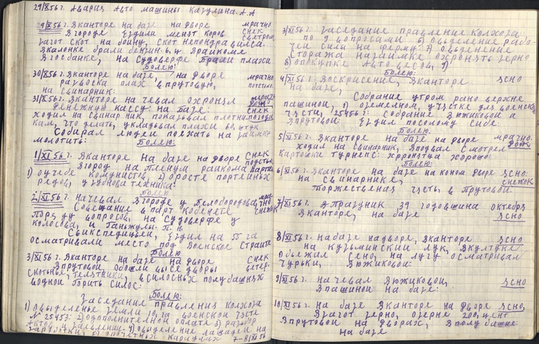Дневник председателя колхоза 1955 - 1957 гг. Часть третья