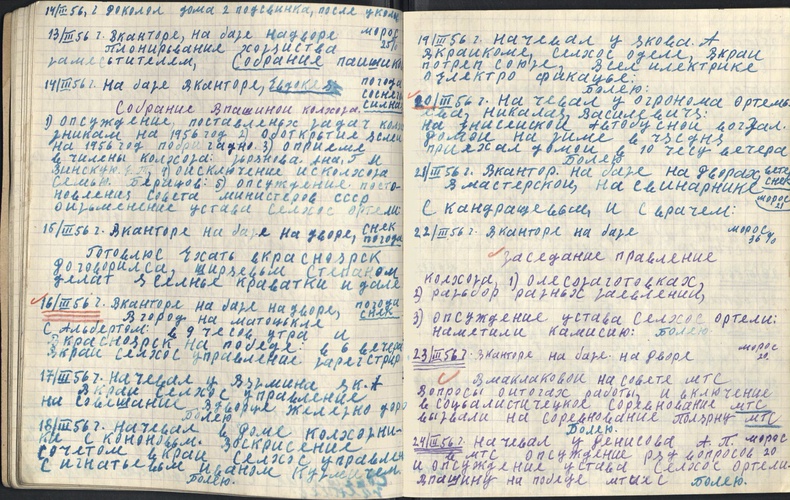 Дневник председателя колхоза 1955 - 1957 гг. Часть вторая